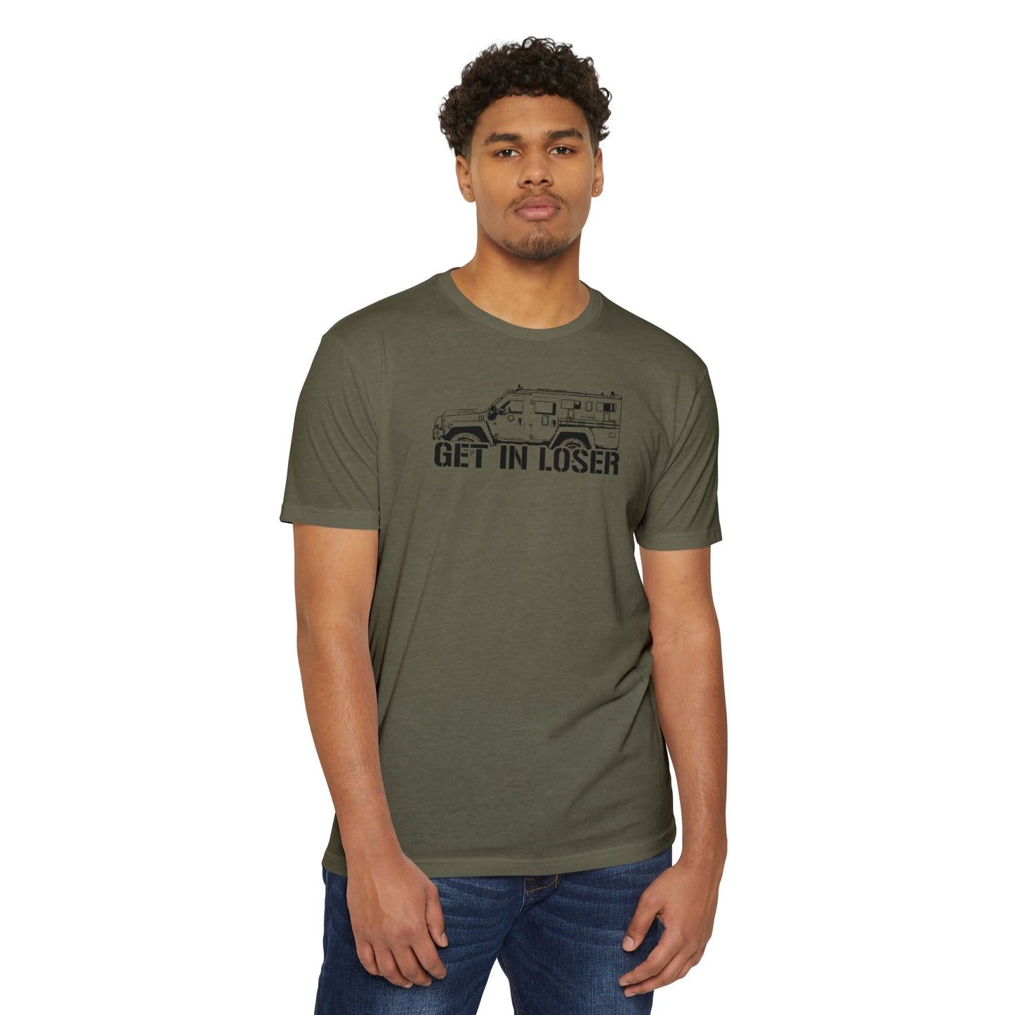 !NEW! Get In Loser - Unisex CVC Jersey T-shirt
