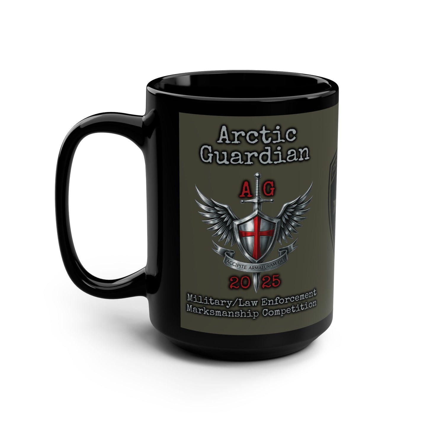 Arctic Guardian 2025 - Black Mug, 15oz