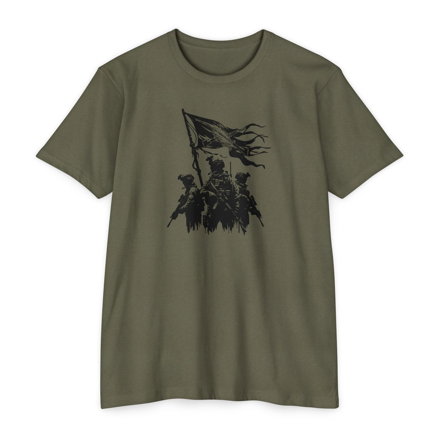 !NEW! SWAT w/ Flag - Unisex CVC Jersey T-shirt