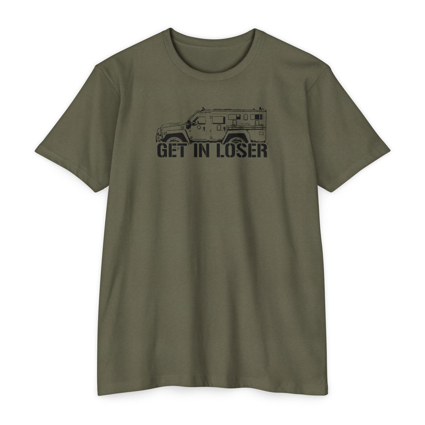 !NEW! Get In Loser - Unisex CVC Jersey T-shirt