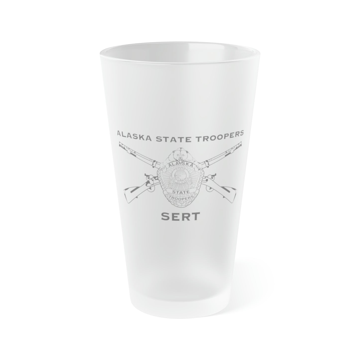 SERT BONES - Frosted Pint Glass, 16oz