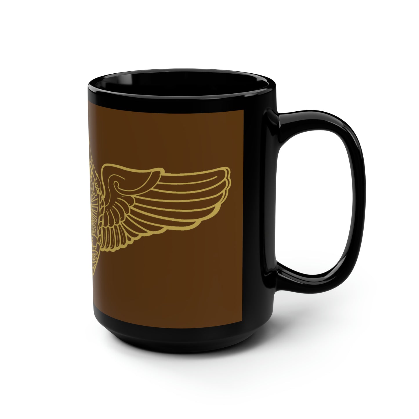 AWT WINGS - Brown / Black Mug, 15oz