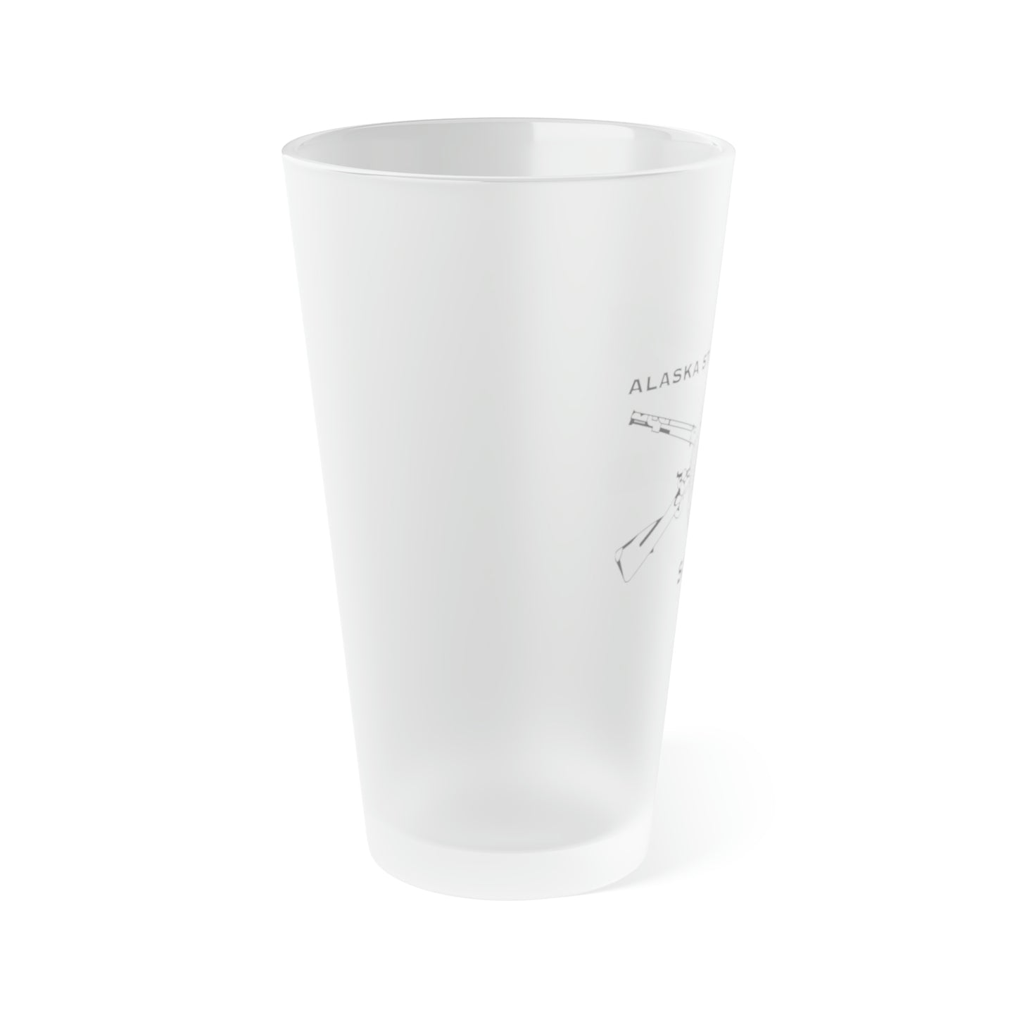 SERT BONES - Frosted Pint Glass, 16oz