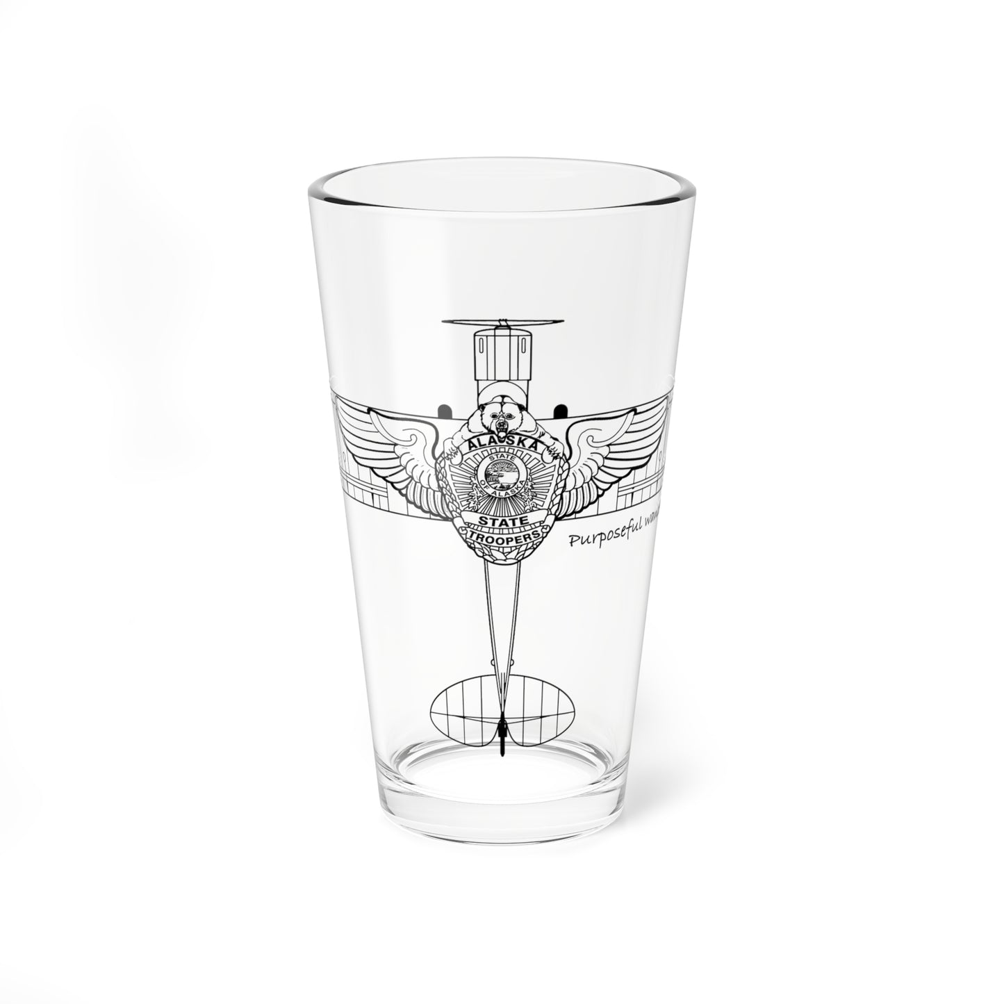 CUB WINGS - Pint Glass, 16oz