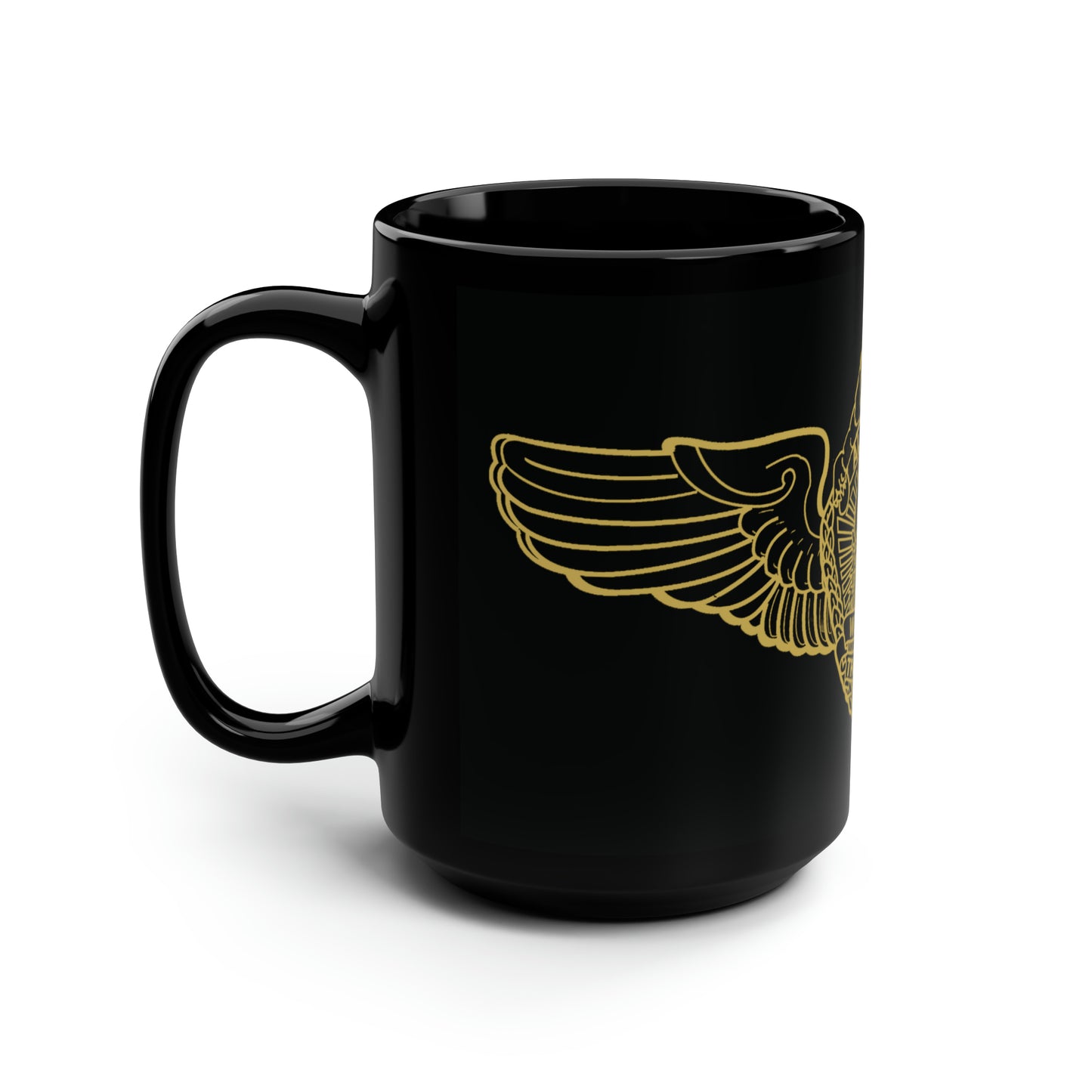 AWT WINGS - Black Mug, 15oz