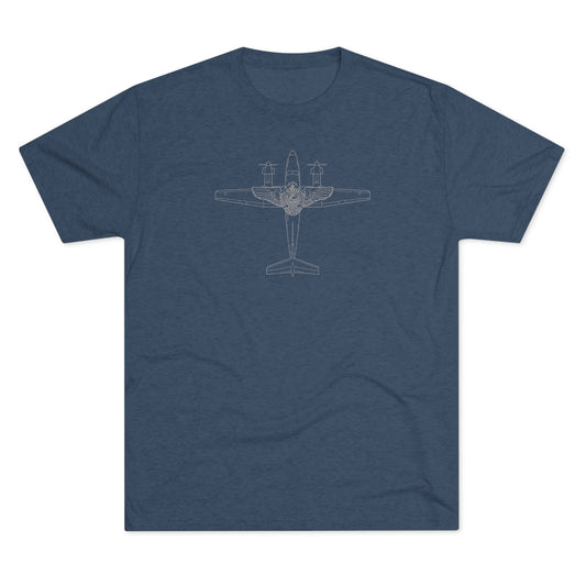 KING AIR WINGS - Tri-Blend Crew Tee