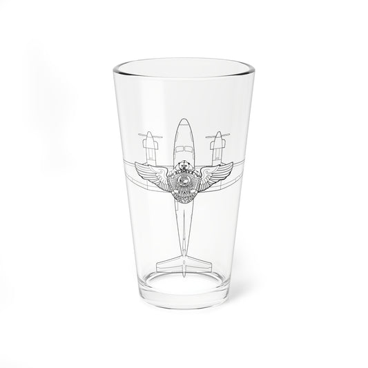 KING AIR WINGS - Pint Glass, 16oz