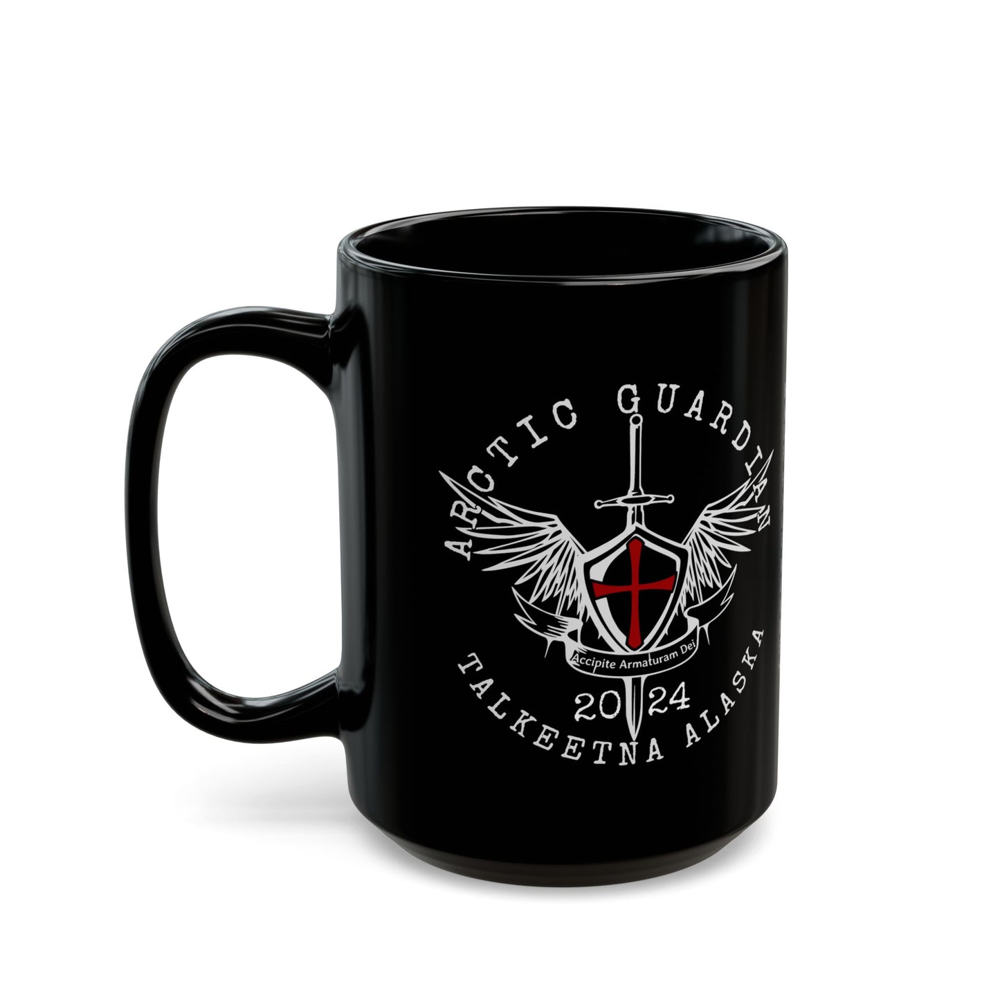 Arctic Guardian 2024 - Black Mug, 15oz