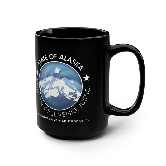 DOJJ (Fairbanks) - Black Mug, 15oz