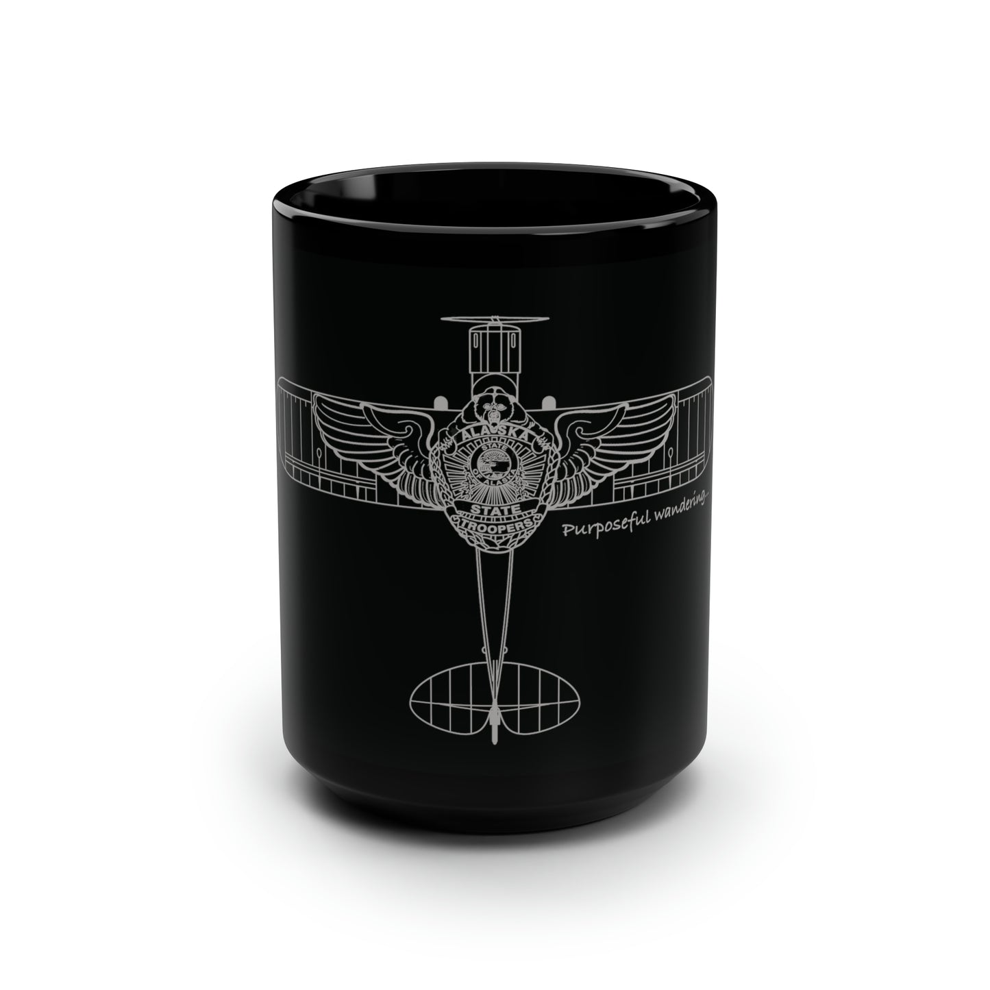 CUB WINGS - Black Mug, 15oz