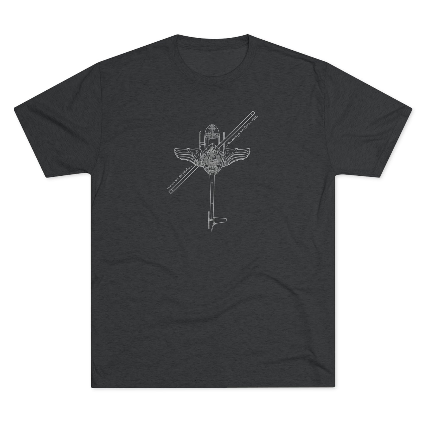 R44 WINGS - Tri-Blend Crew Tee