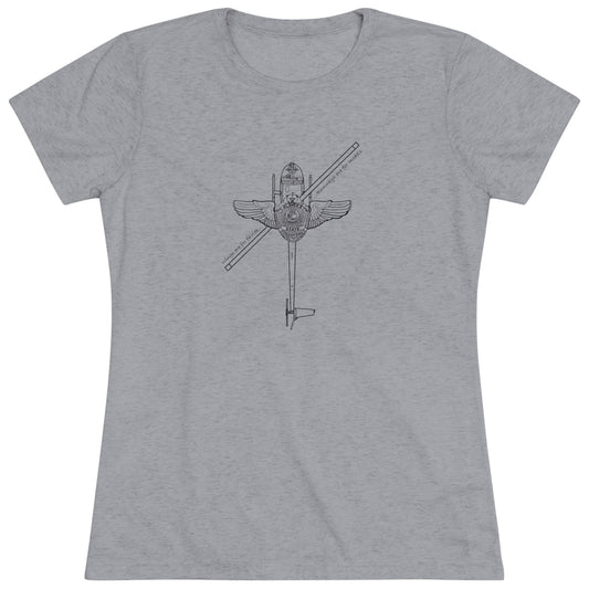 R44 WINGS - Women's Triblend Tee