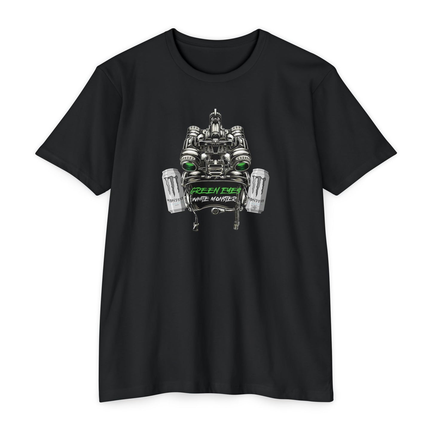 T-Shirt (Green Eyes White Monster)