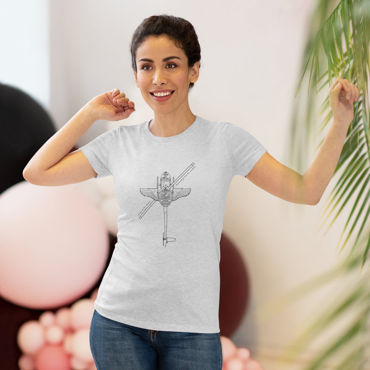 R44 WINGS - Women's Triblend Tee