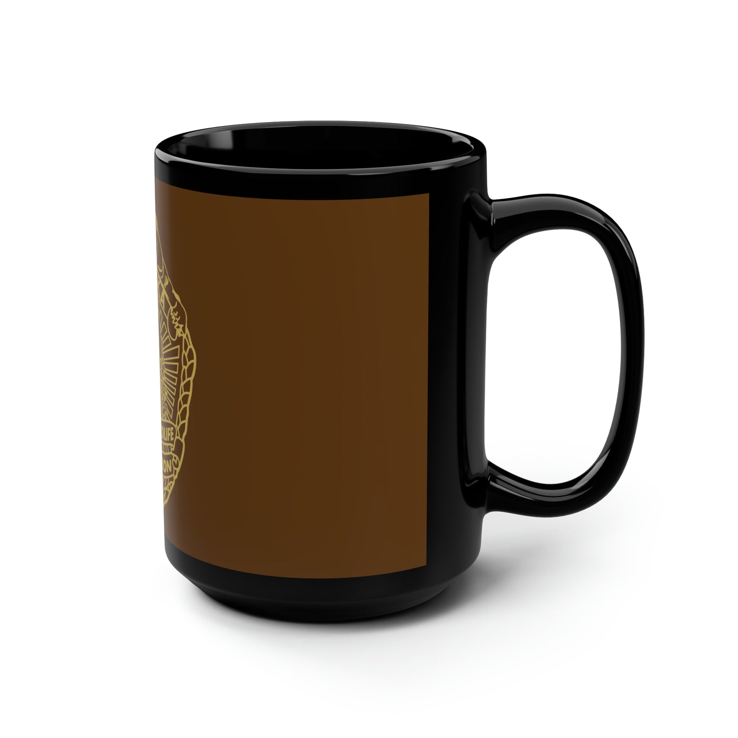 FISH AND WILDLIFE PROTECTION - Brown / Black Mug, 15oz