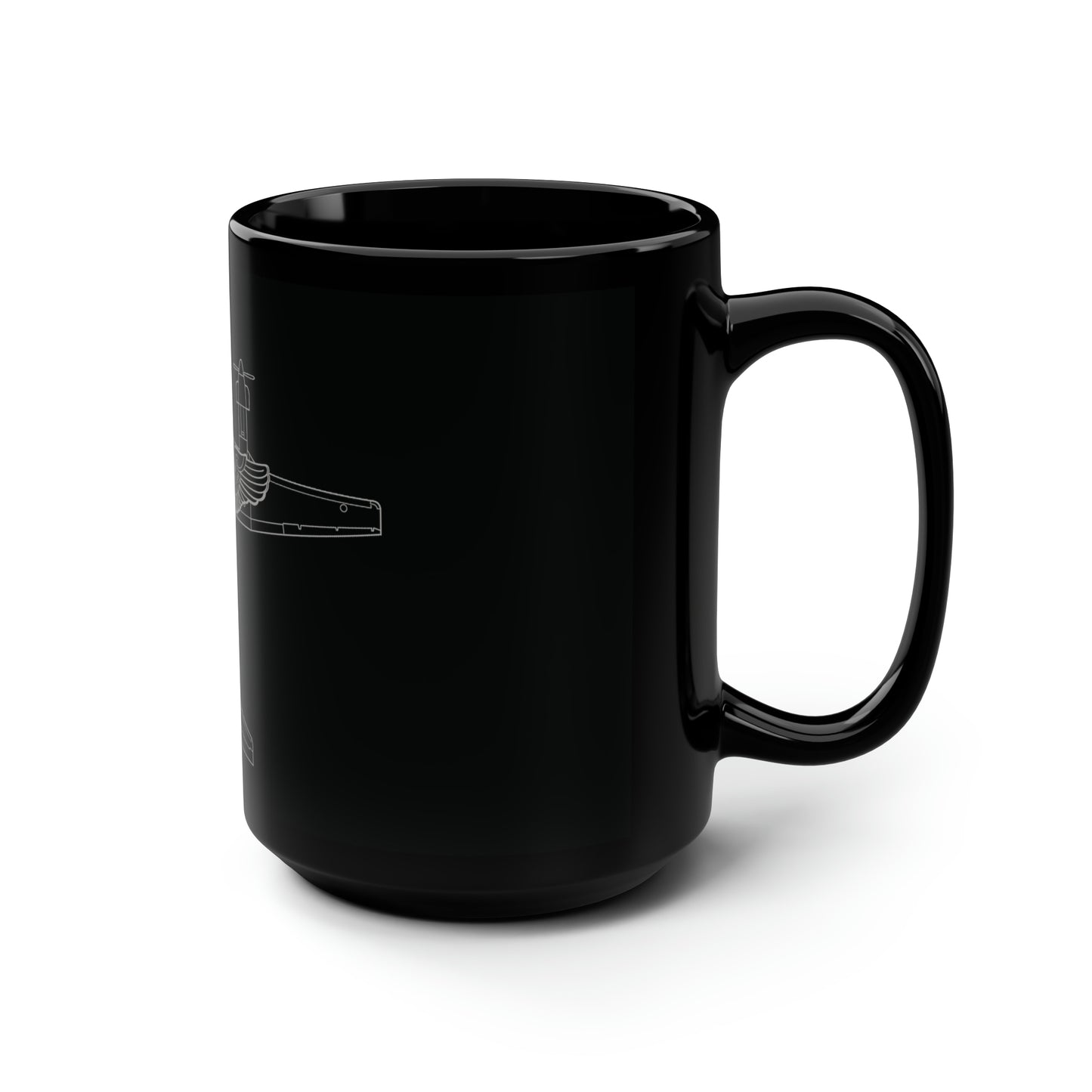 KING AIR WINGS - Black Mug, 15oz