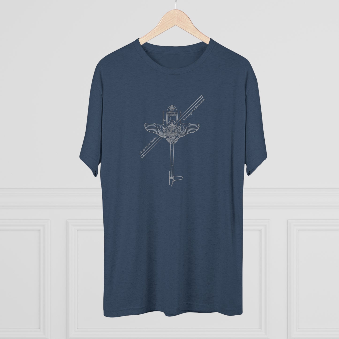 R44 WINGS - Tri-Blend Crew Tee