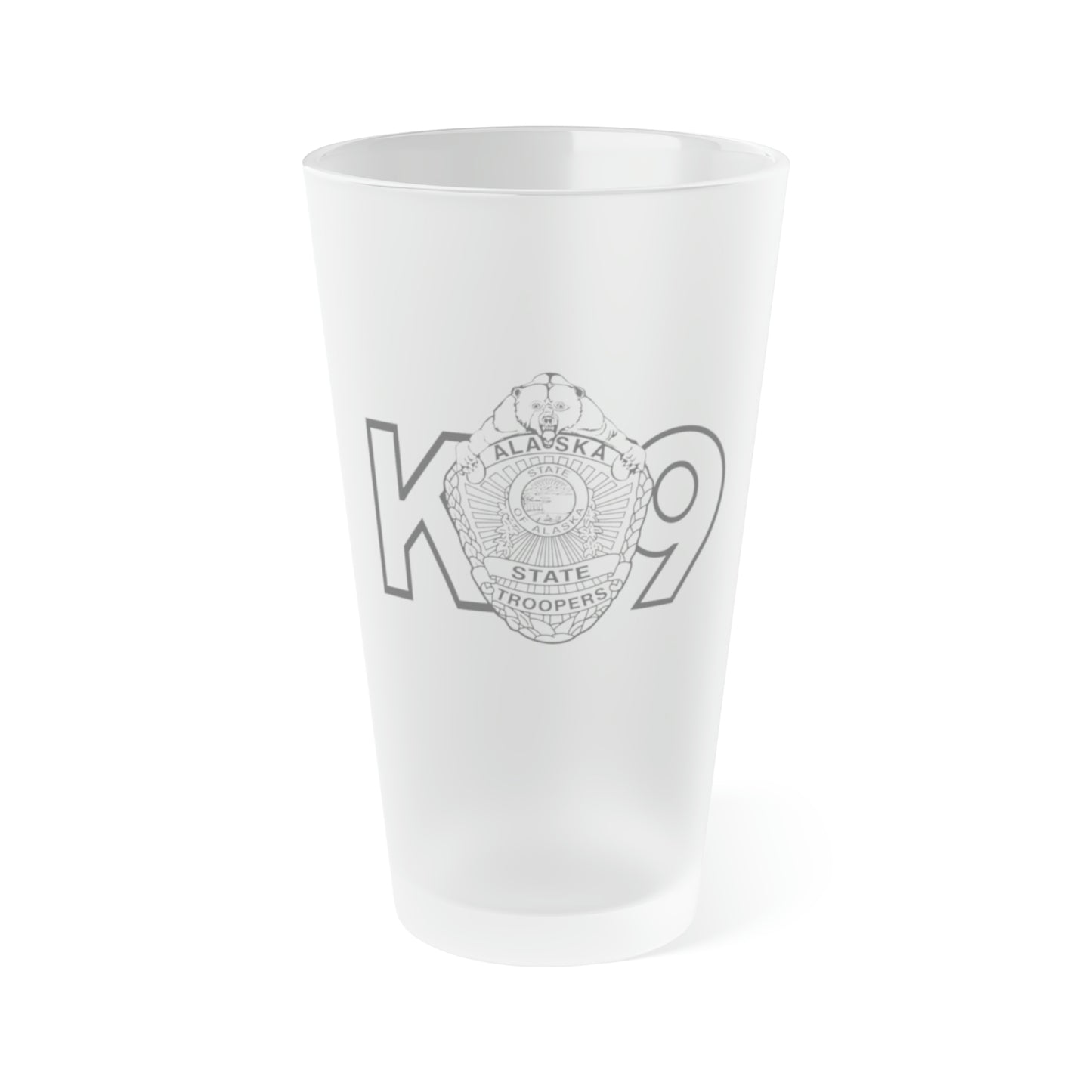 K9 - Frosted Pint Glass, 16oz