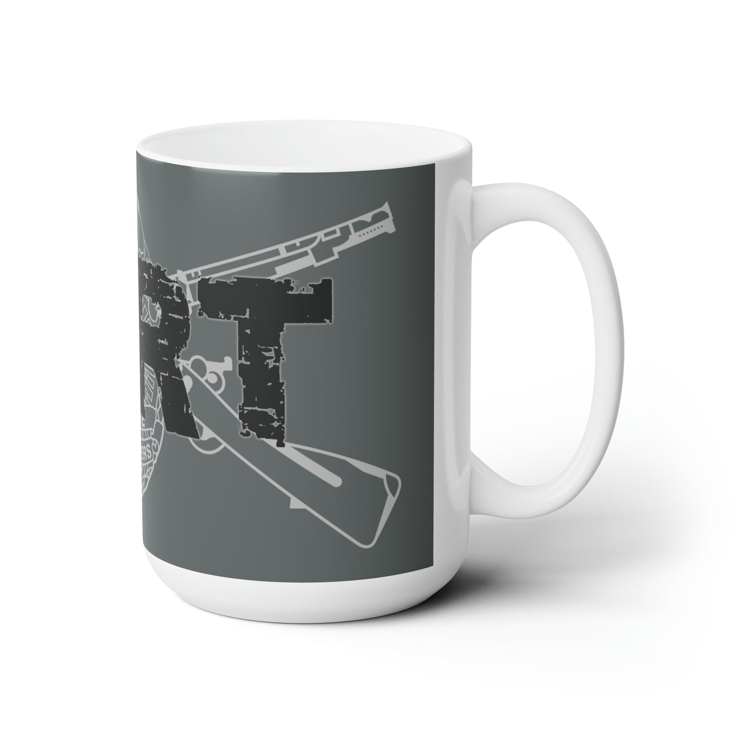 SERT BONES v2 - GRAY Ceramic Mug 15oz