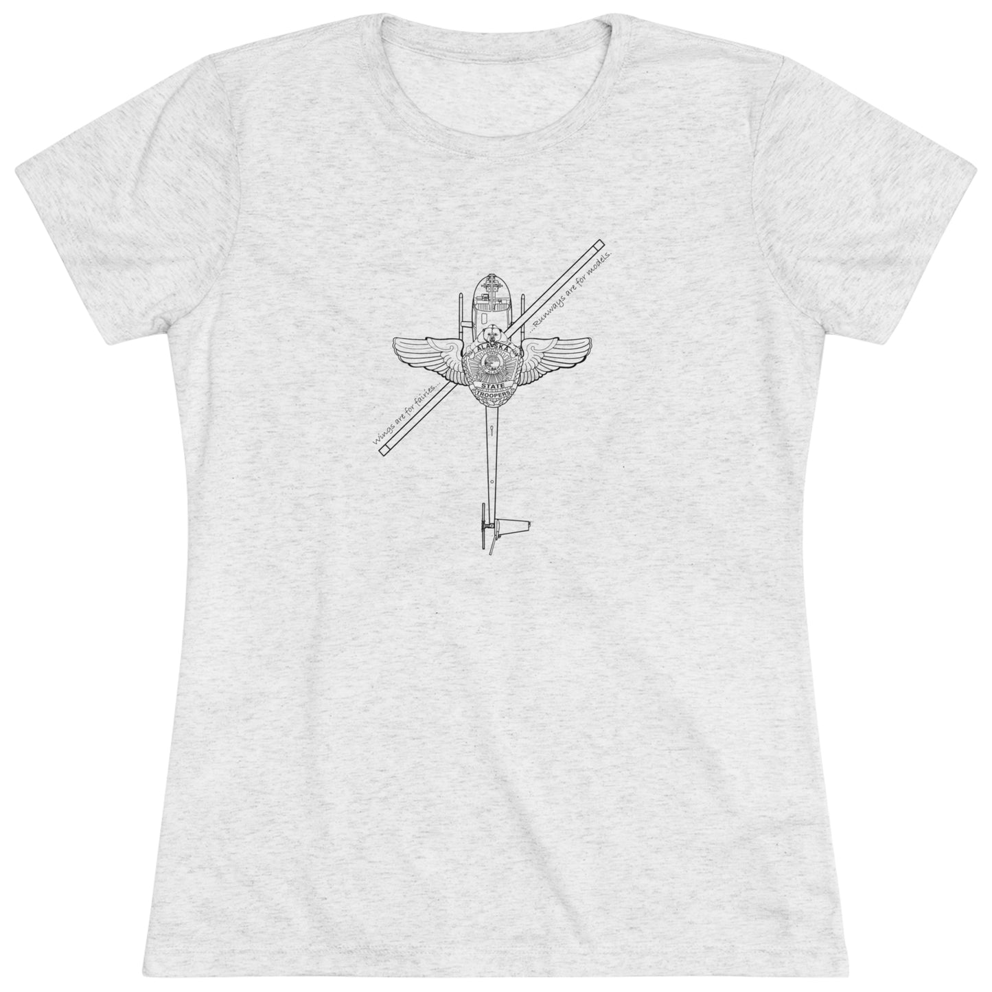 R44 WINGS - Women's Triblend Tee