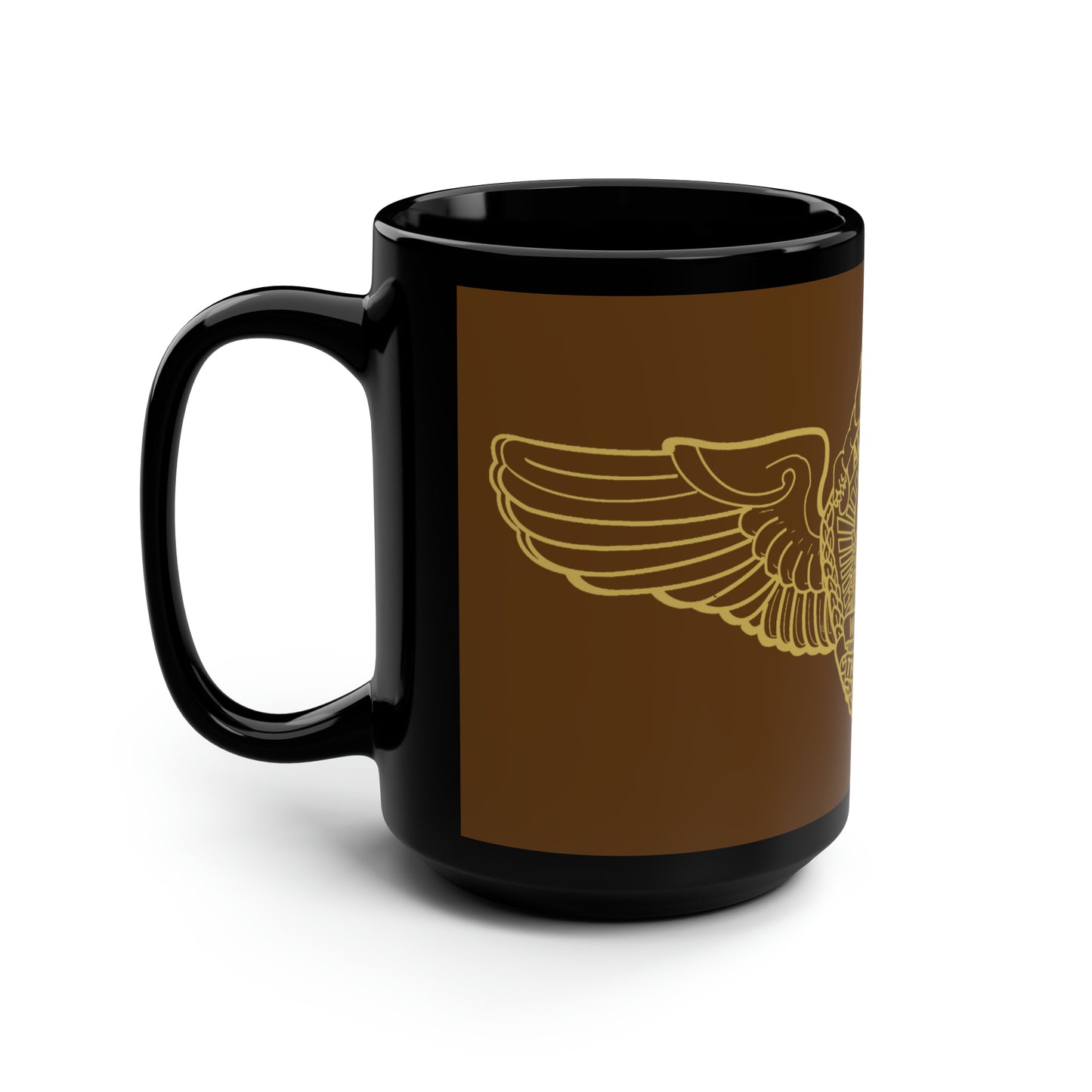 AWT WINGS - Brown / Black Mug, 15oz