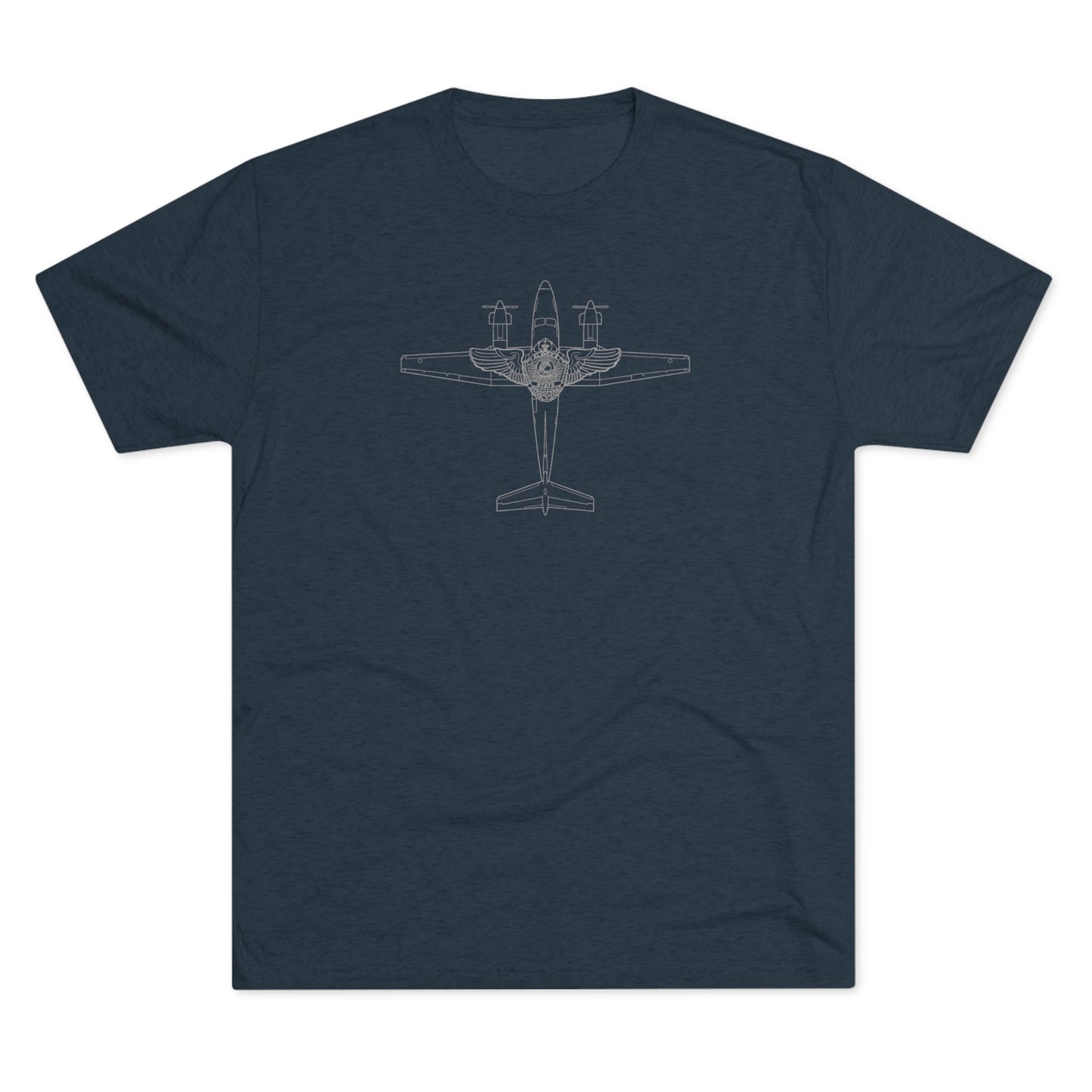 KING AIR WINGS - Tri-Blend Crew Tee