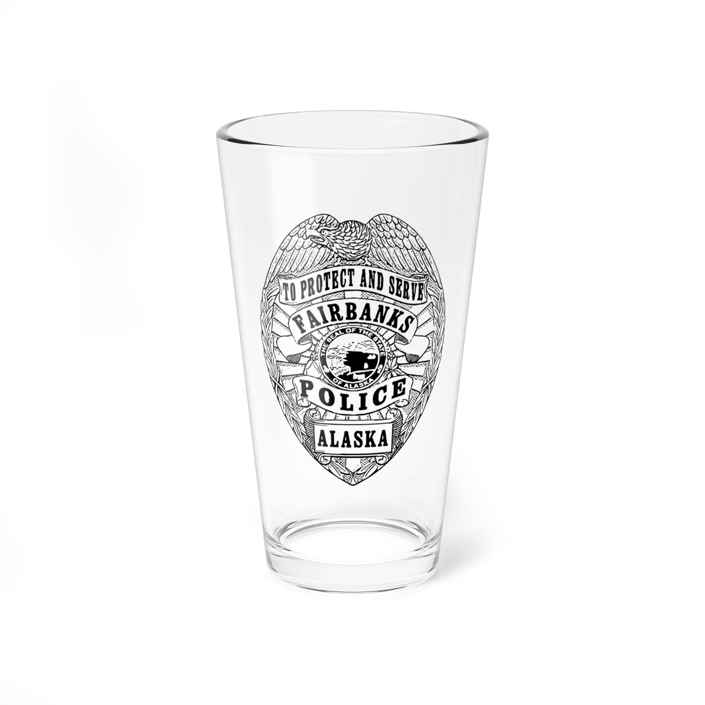 FPD Badge - Pint Glass, 16oz