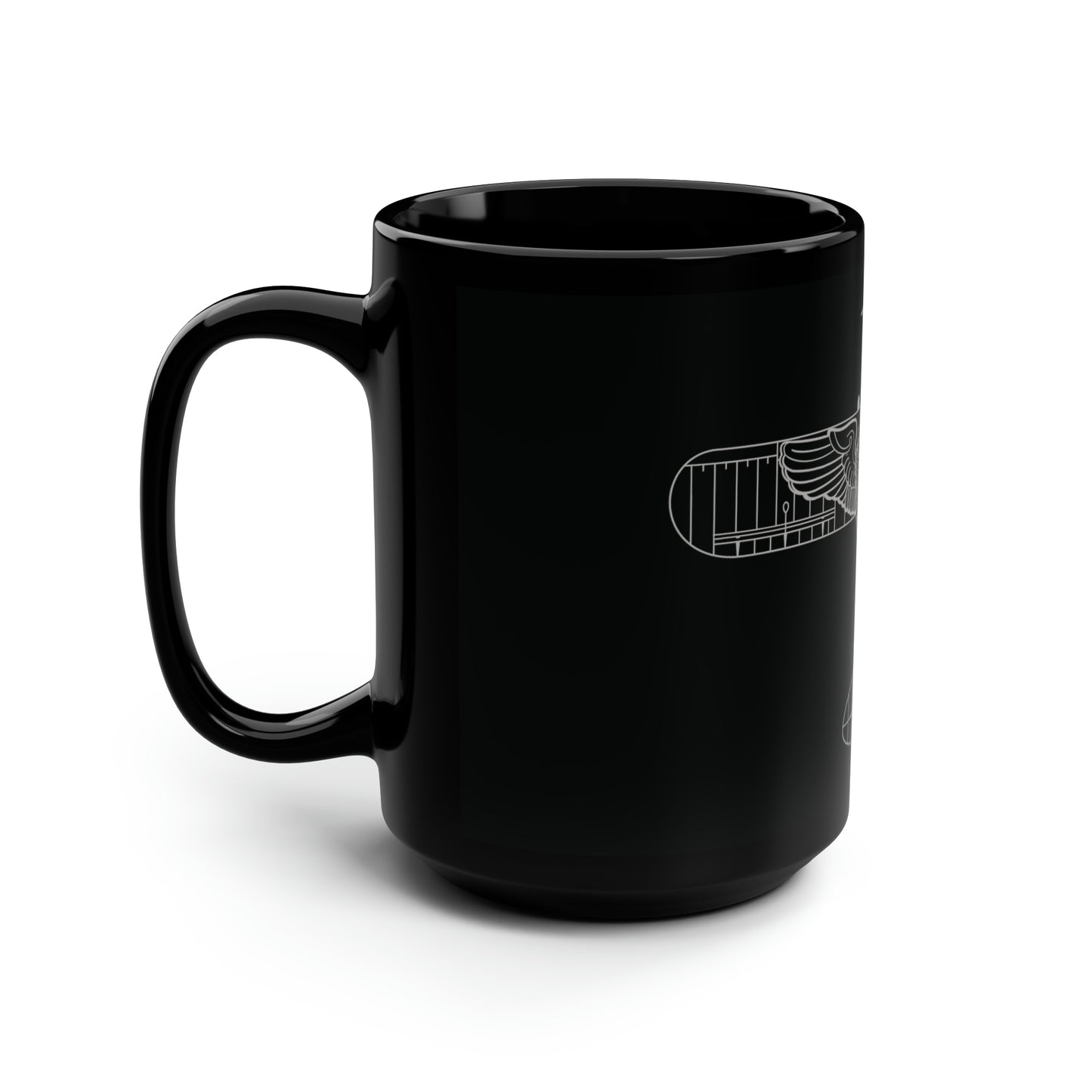 CUB WINGS - Black Mug, 15oz