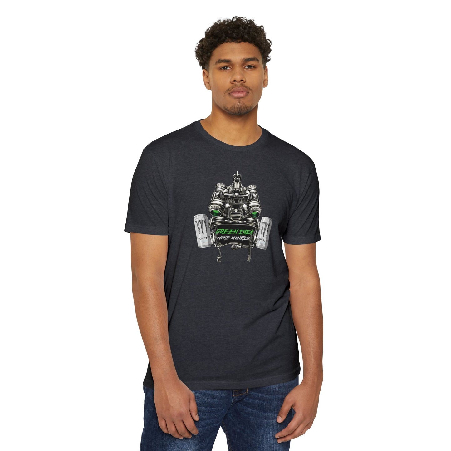 T-Shirt (Green Eyes White Monster)