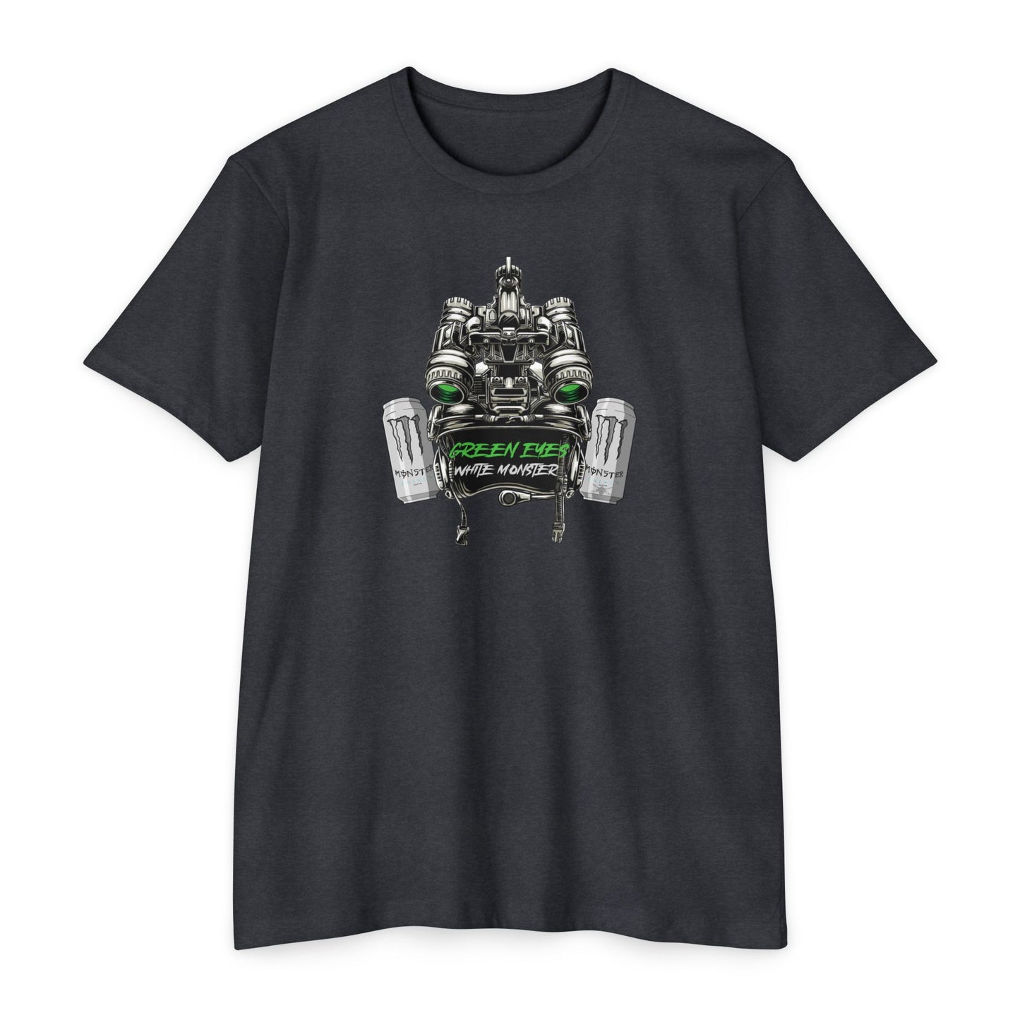 T-Shirt (Green Eyes White Monster)