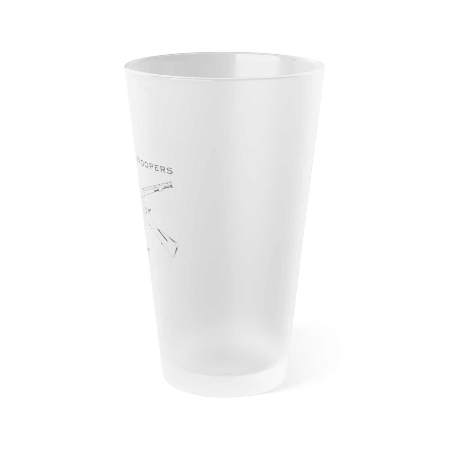 SERT BONES - Frosted Pint Glass, 16oz