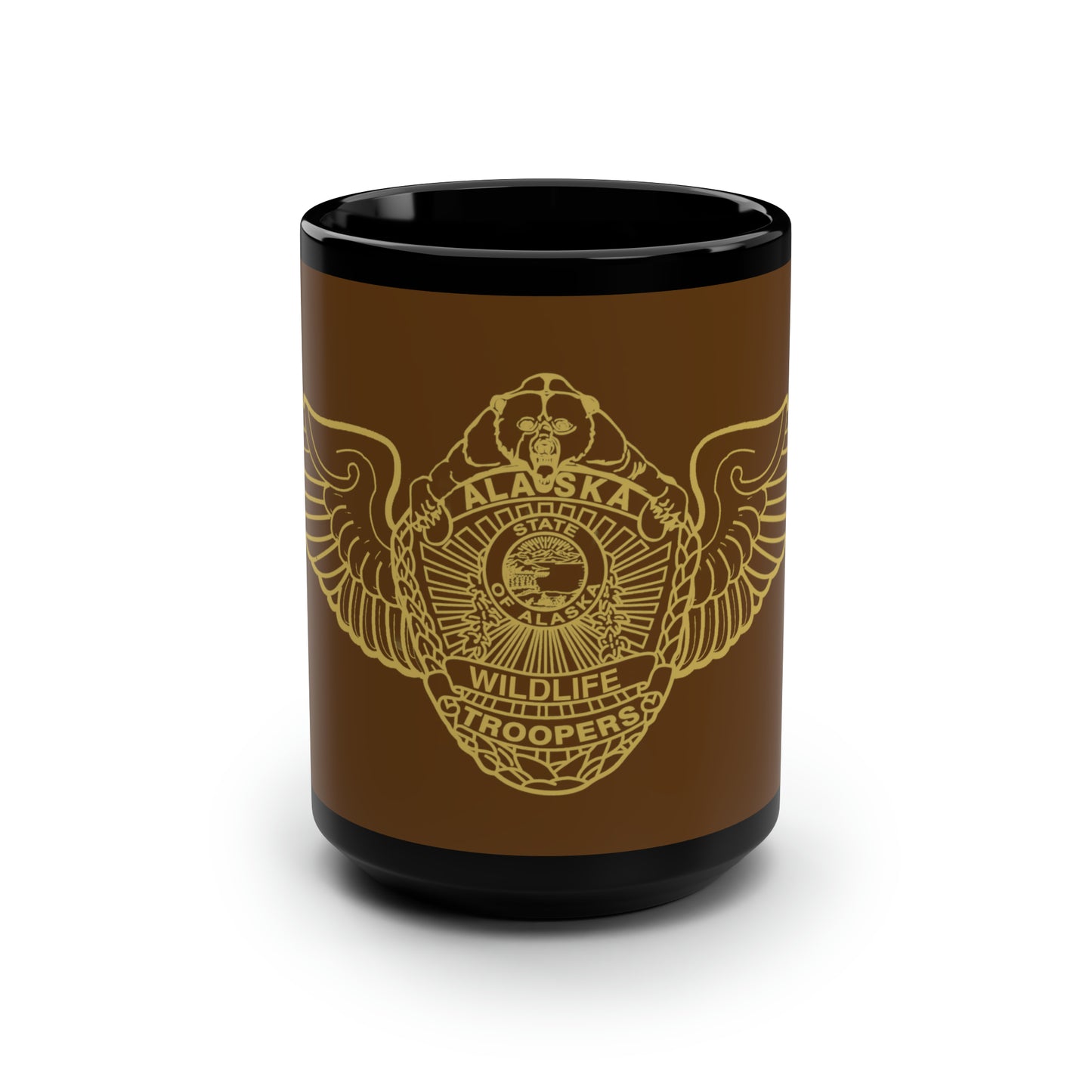 AWT WINGS - Brown / Black Mug, 15oz