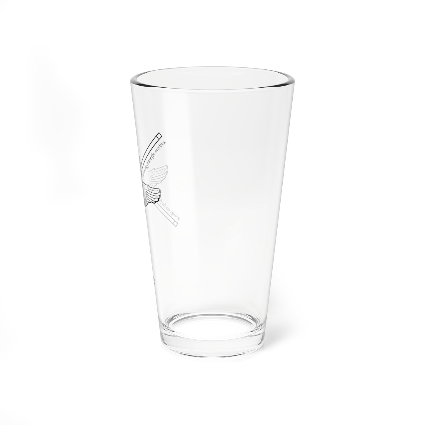 R44 WINGS - Pint Glass, 16oz