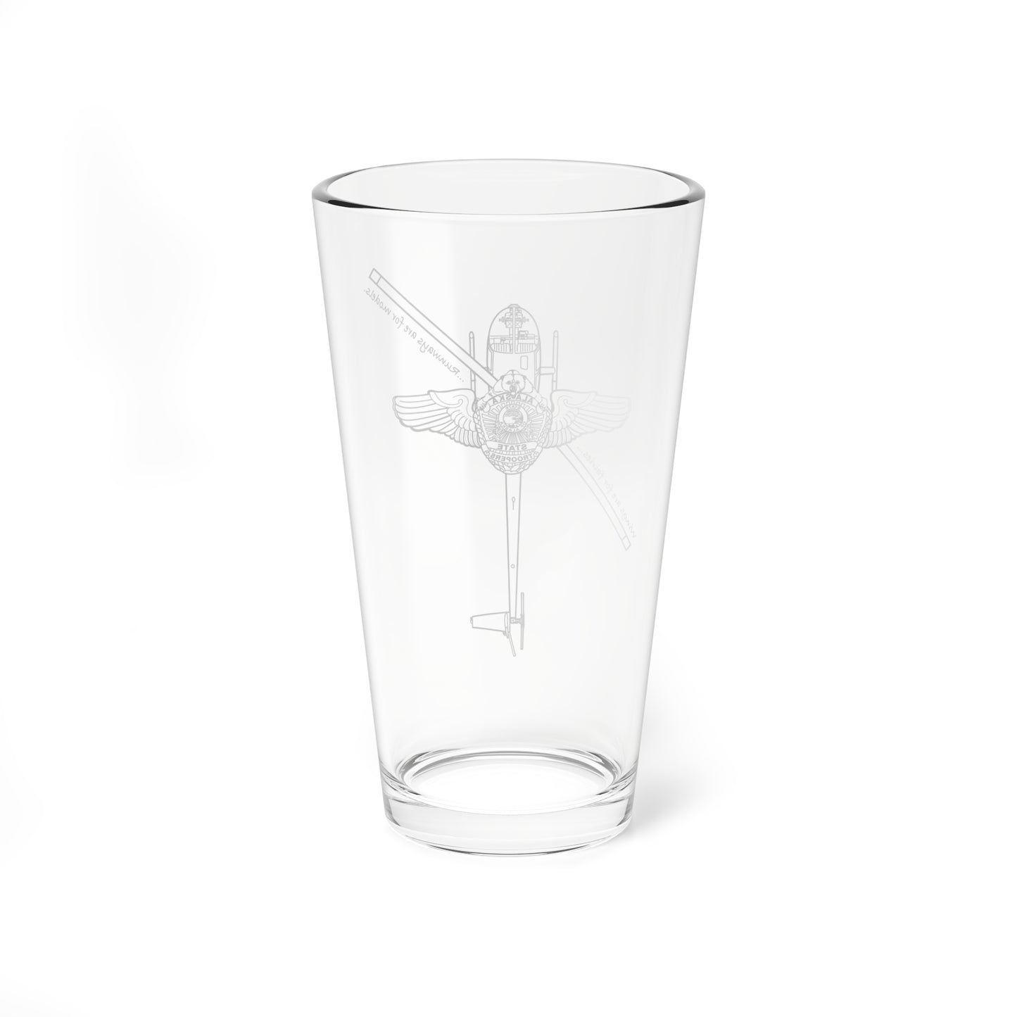 R44 WINGS - Pint Glass, 16oz