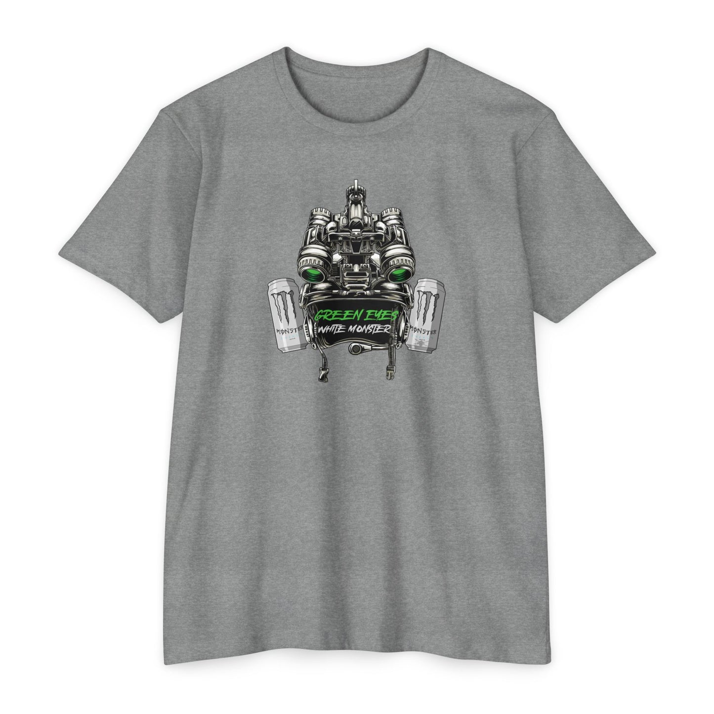 T-Shirt (Green Eyes White Monster)
