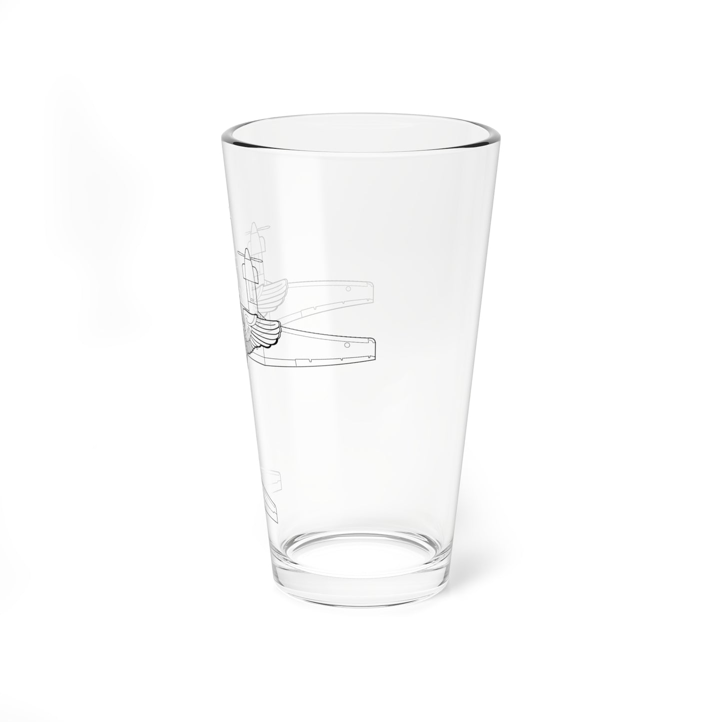 KING AIR WINGS - Pint Glass, 16oz