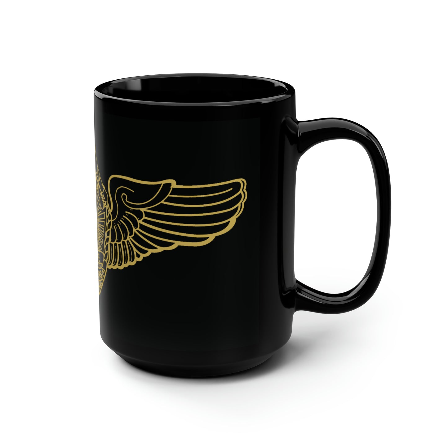 AWT WINGS - Black Mug, 15oz