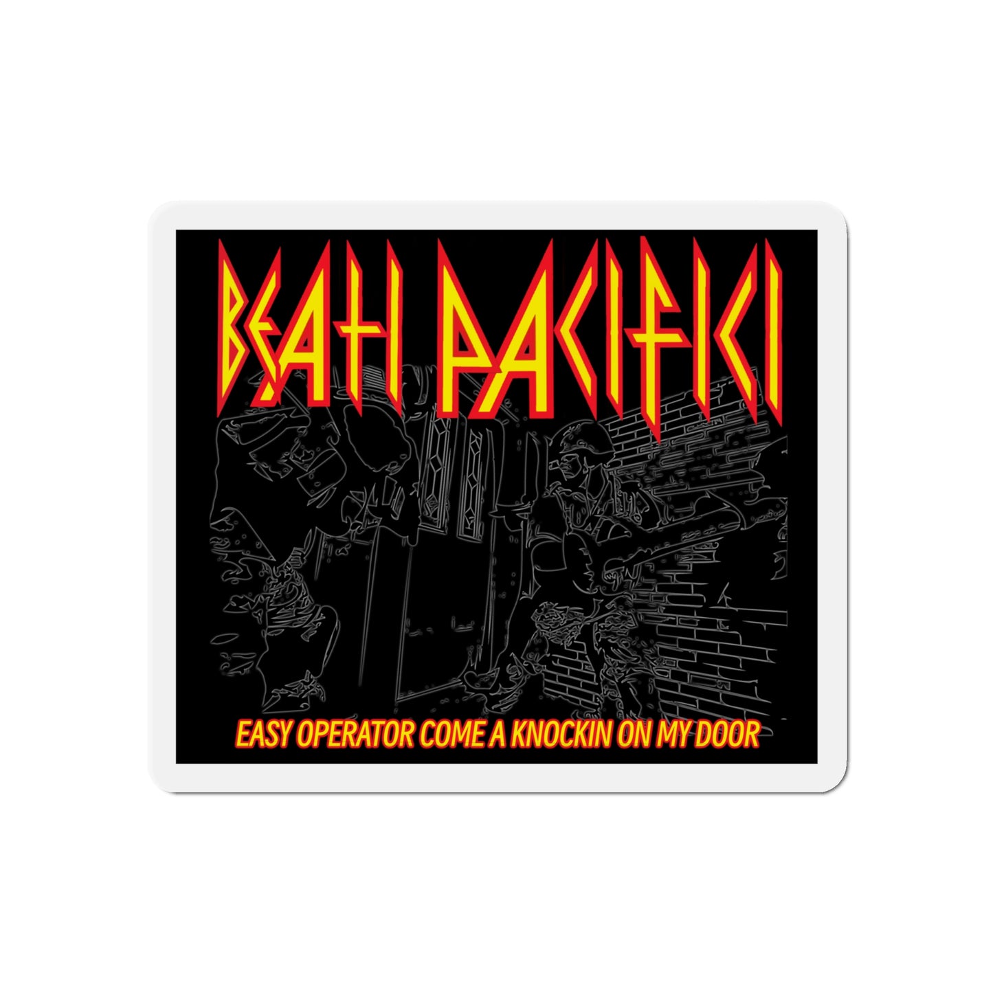 DEF LEPPARD Operator Die-Cut Magnet