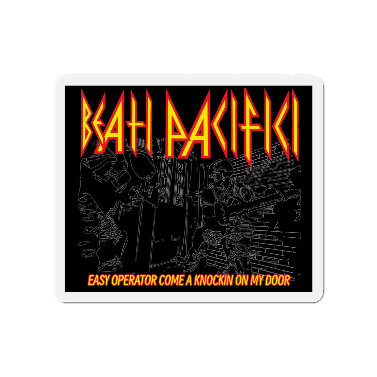 DEF LEPPARD Operator Die-Cut Magnet