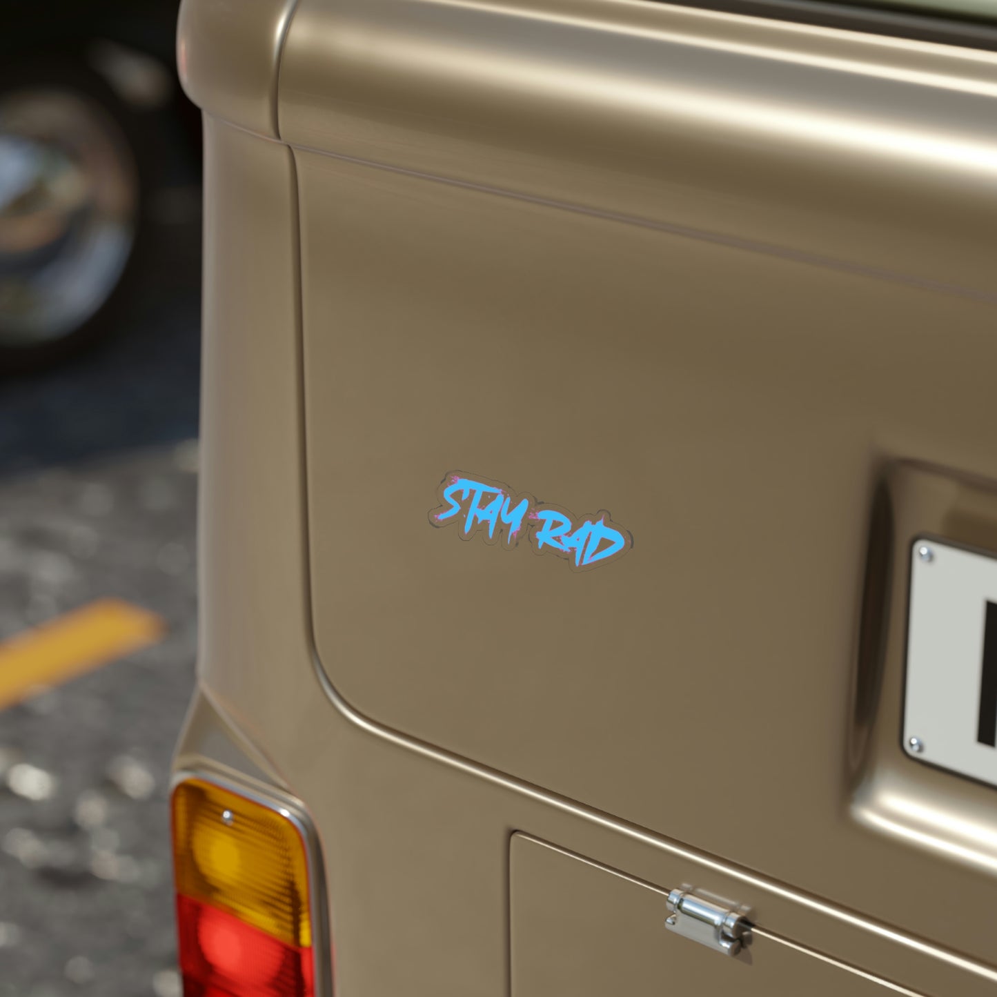 STAY RAD Transparent Outdoor Sticker