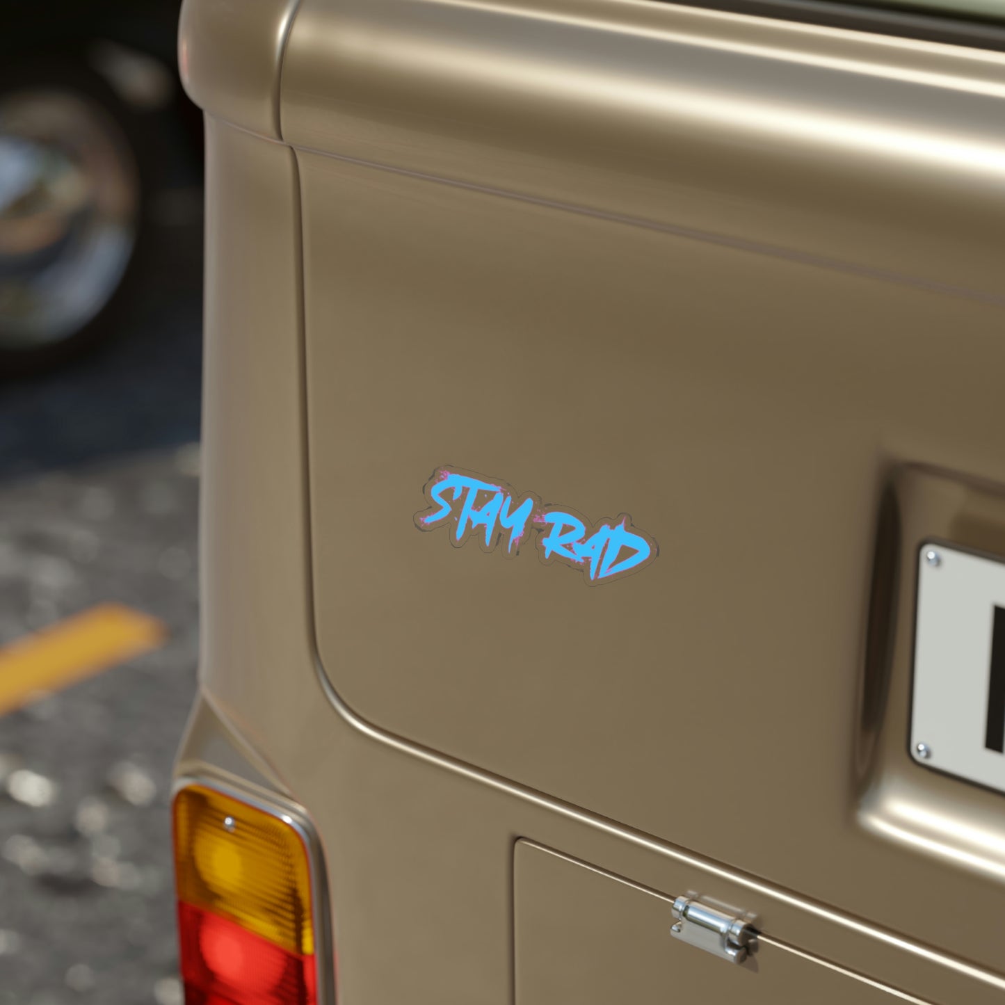 STAY RAD Transparent Outdoor Sticker