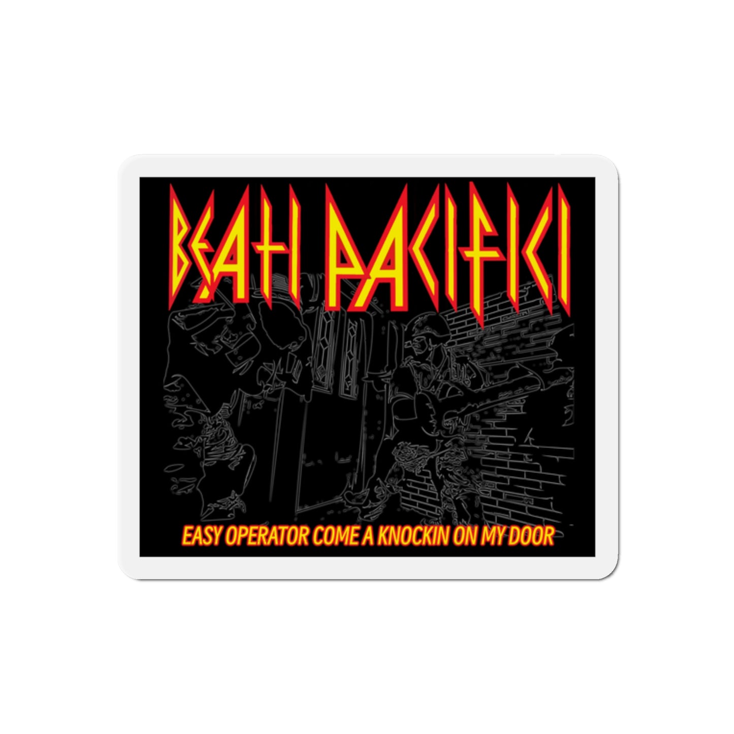 DEF LEPPARD Operator Die-Cut Magnet