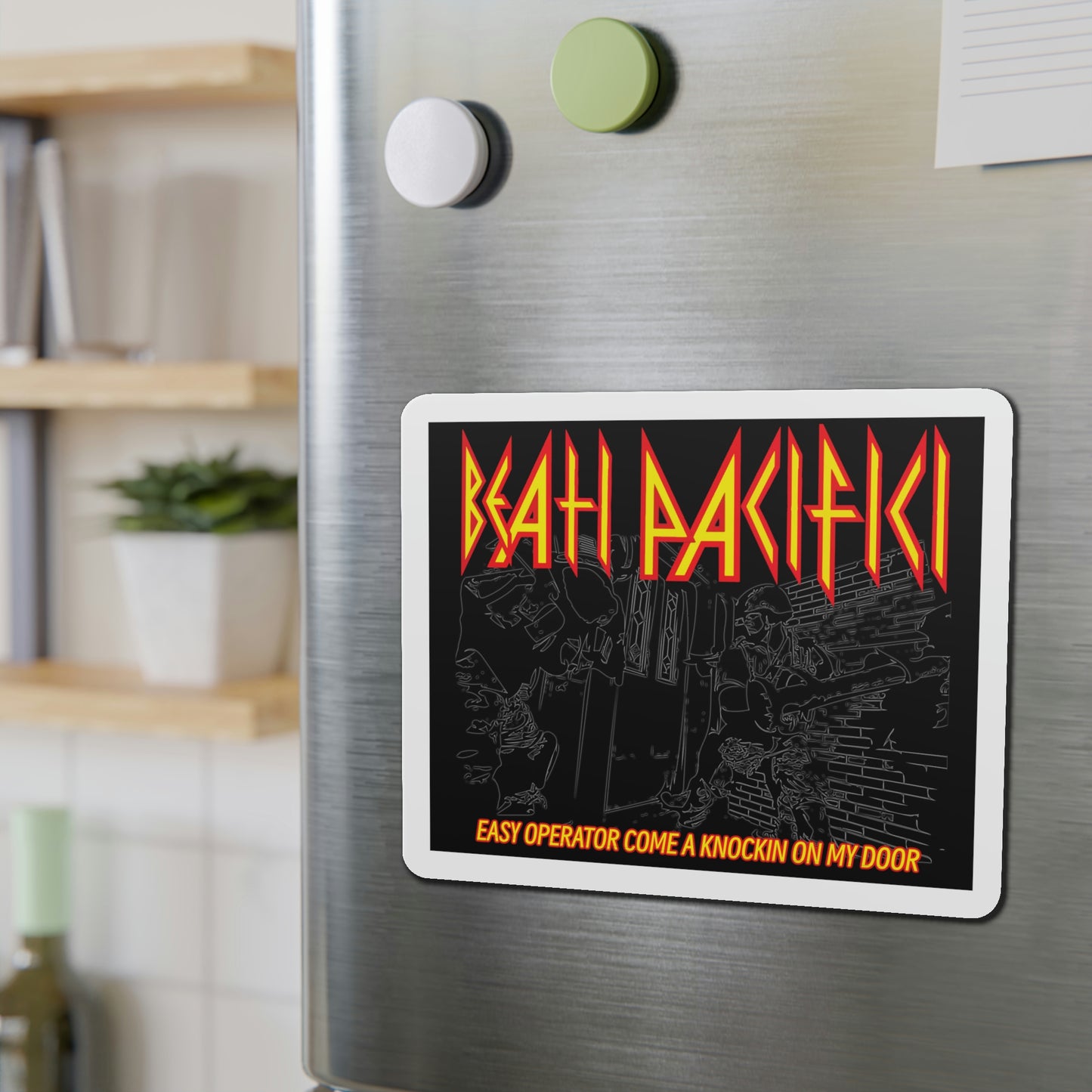 DEF LEPPARD Operator Die-Cut Magnet