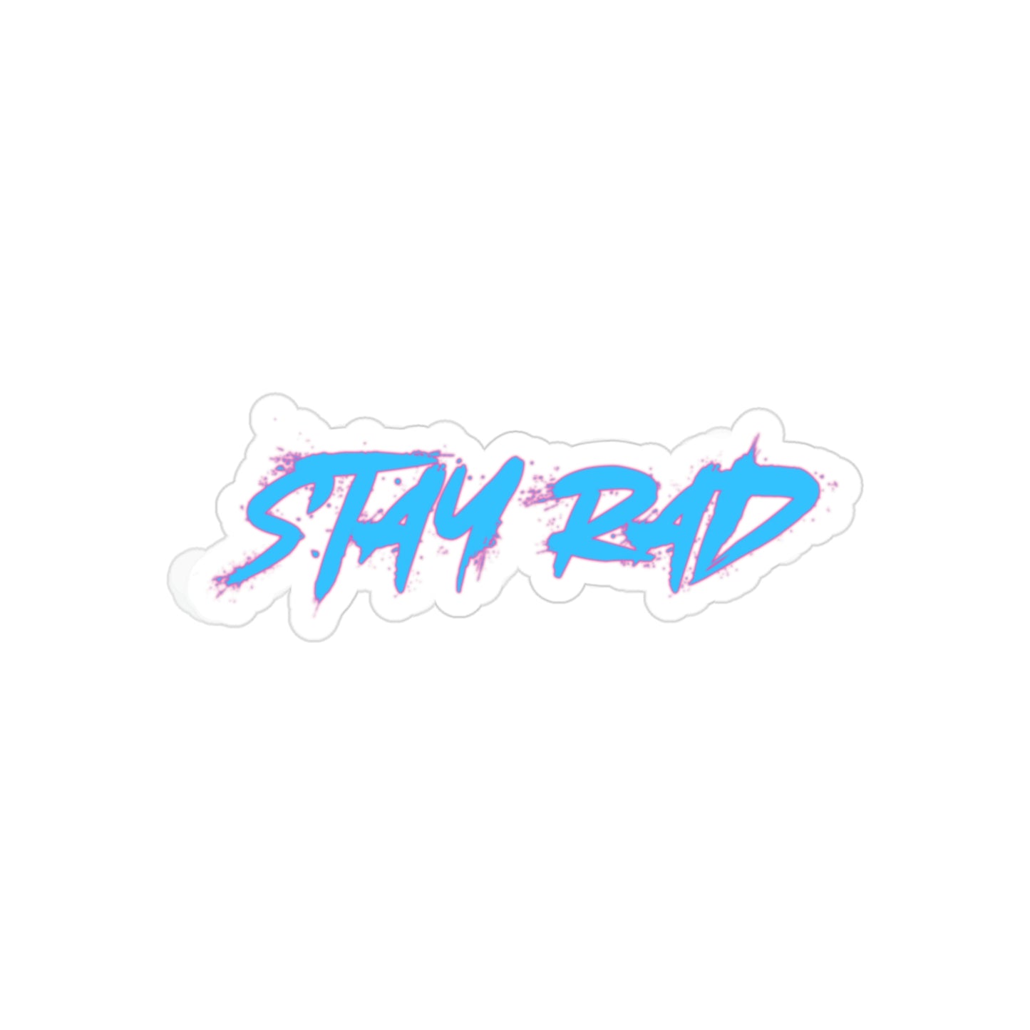 STAY RAD Transparent Outdoor Sticker